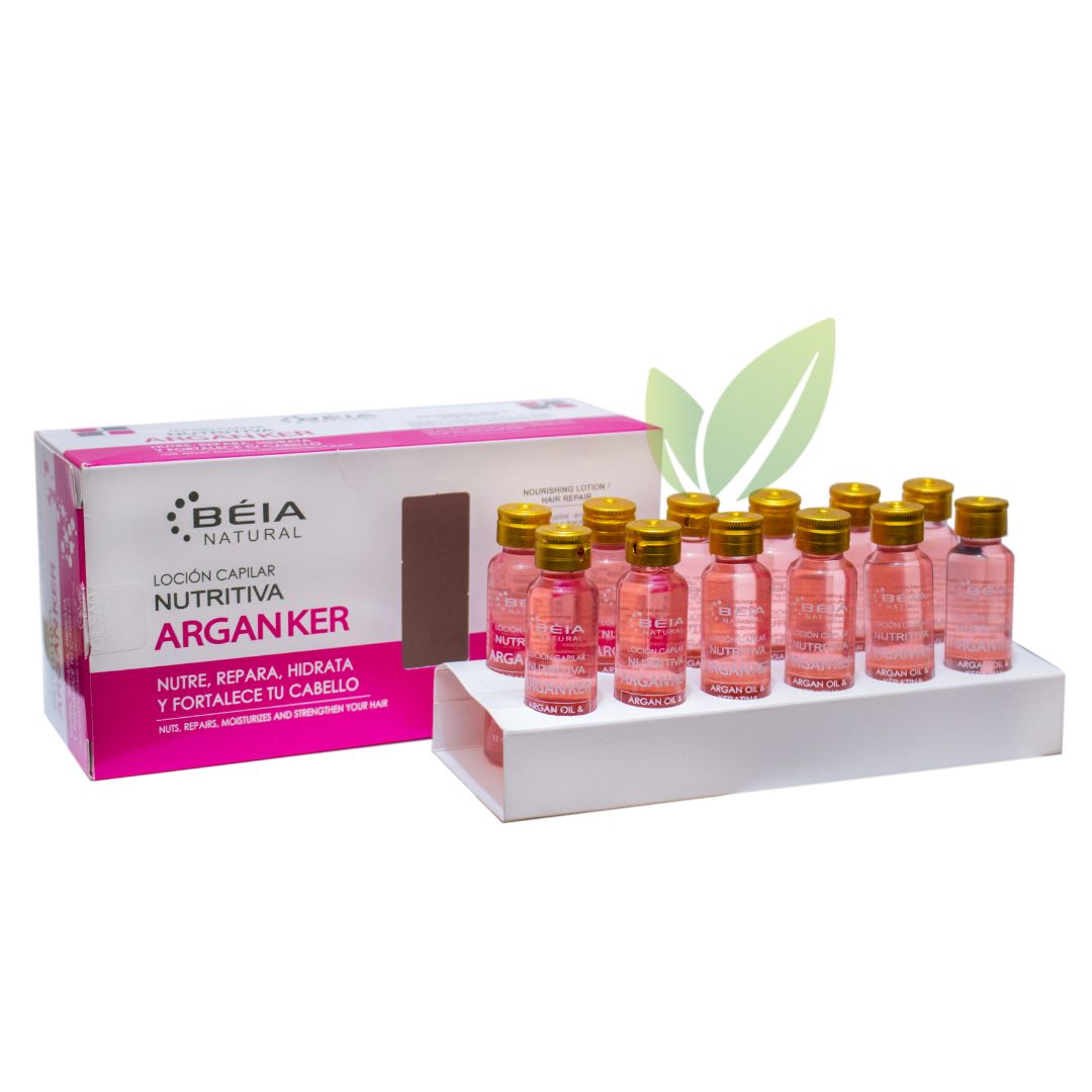 LOCIÓN CAPILAR ARGAN KER -NUTRe, REPARA, HIDRATA Y FORTALECE TU CABELLO 15 mL – Caja x 12 - Salud Vida Peru
