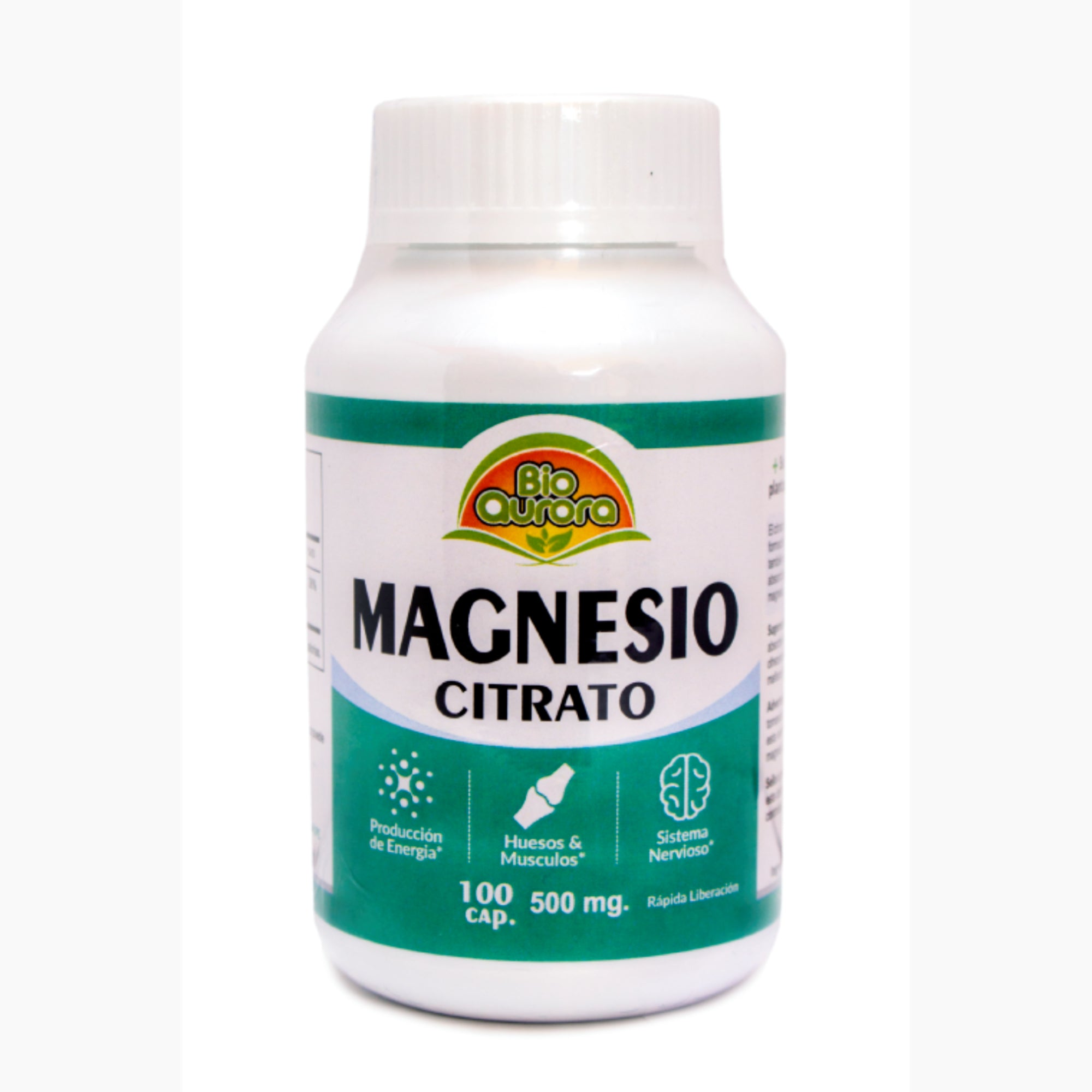 citrato de magnesio 500mg. 100 cápsulas – Salud Vida Peru