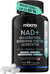 NAD TRANS-RESVERATROL 90 CÁPSULAS - Longevidad.