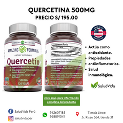 Quercetina 500 mg | 120 cápsulas veg.