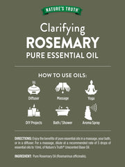 Aceite Esencial de Romero 15ml. Natures Truth