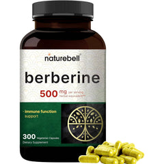 Berberina 500 mg | 300 cápsulas