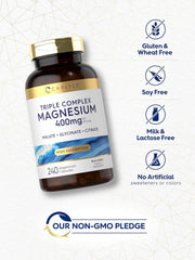 Magnesio Complex 500mg, 240 Capsules - Malate + Glycinate + Citrate