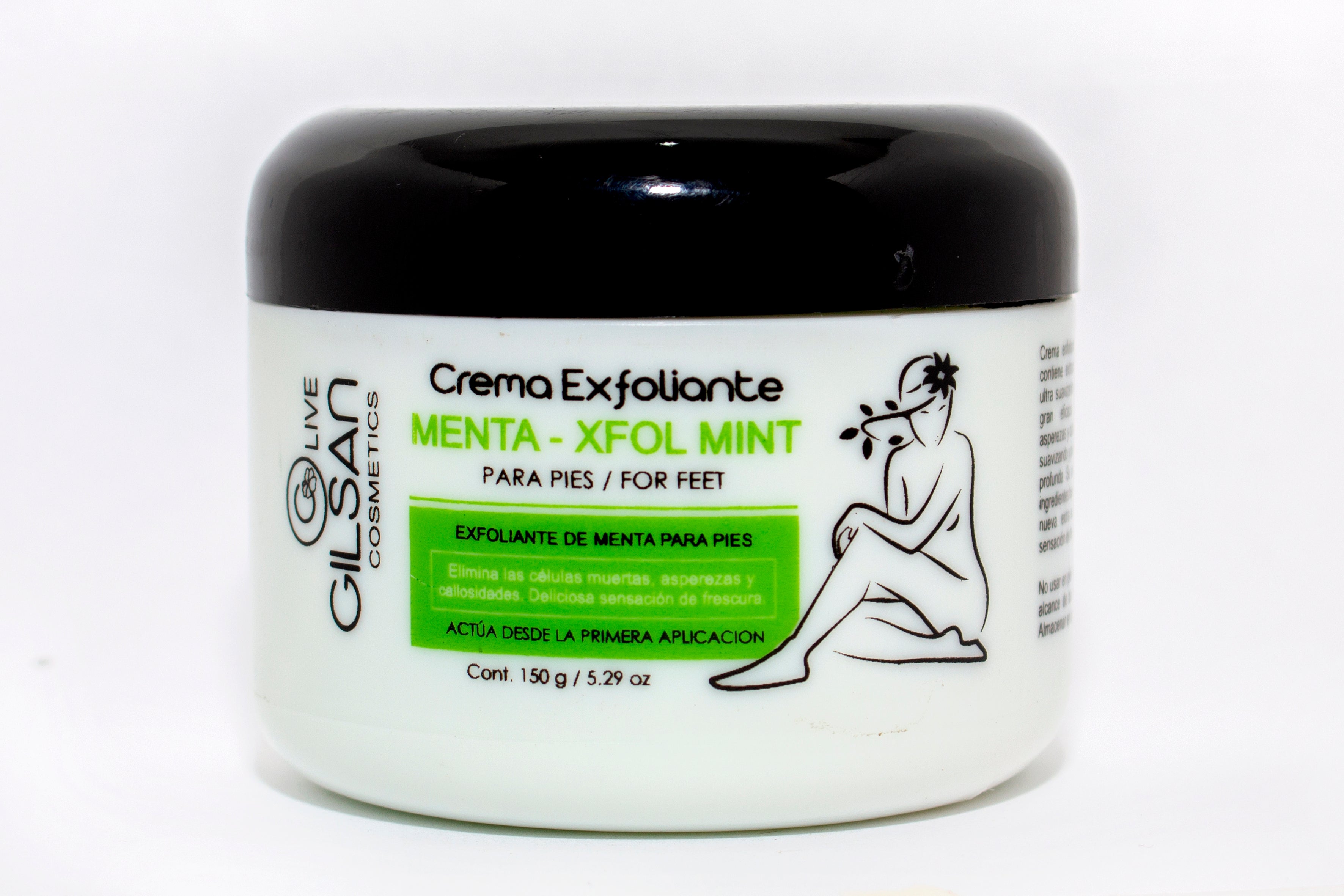 CREMA EXFOLIANTE PARA PIES CON MENTA POTE 150GRS | Callos, Asperezas, Pies. - Salud Vida Peru