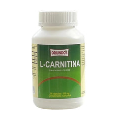 L-Carnitina en Cápsulas 500 mg x 90 u
