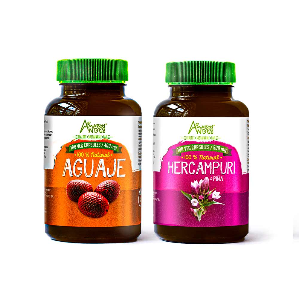 Pack Belleza Amazónica (Cápsulas de Aguaje y Hercampuri con Piña) - Salud Vida Peru