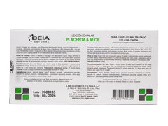 LOCIÓN CAPILAR PLACENTA & ALOE -TRATAMIENTO DE LA CAIDA DEL CABELLO 15 mL – Caja x 12 - Salud Vida Peru