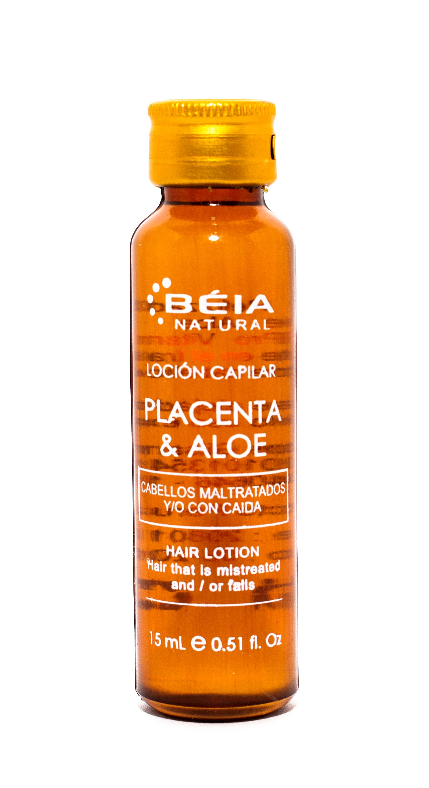 LOCIÓN CAPILAR PLACENTA & ALOE -TRATAMIENTO DE LA CAIDA DEL CABELLO 15 mL – Caja x 12 - Salud Vida Peru