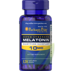 MELATONINA 10MG 120 CÁPSULAS | Sueño, Antioxidante, Pérdida de peso.Vencimiento 10/2026