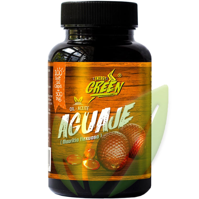 Aguaje aceite premium en cápsulas 500 mg | 100 cápsulas blandas - Salud Vida Peru