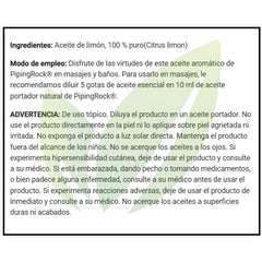 Aceite esencial de limón | 59 ml