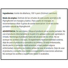 ACEITE ESENCIAL DE ALBAHACA 59ML | Antiinflamatorio, Antibacteriano, Concentración. - Salud Vida Peru