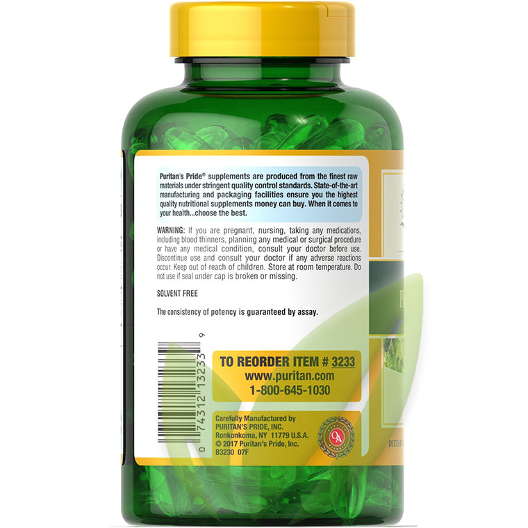 Onagra aceite 1300 mg. 120 cápsulas blandas - Salud Vida Peru