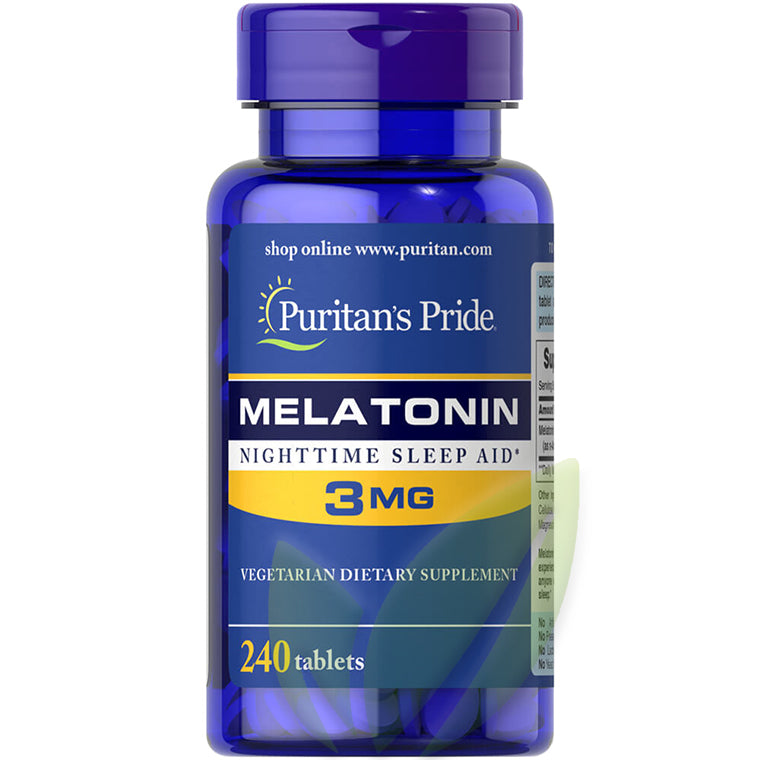 MELATONINA 3mg. 240 Tabletas | Sueño, Antioxidante, Pérdida de peso. - Salud Vida Peru