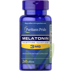 MELATONINA 3mg. 240 Tabletas | Sueño, Antioxidante, Pérdida de peso. - Salud Vida Peru