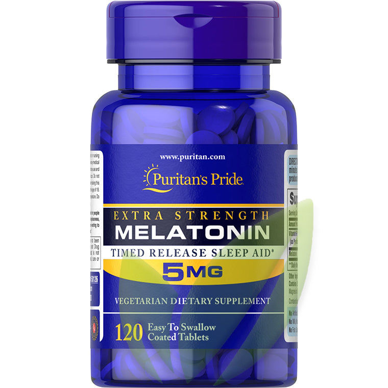 MELATONINA 5MG + B6, 120 TABLETAS RECUBIERTAS | Sueño, Antioxidante, Pérdida de peso. - Salud Vida Peru
