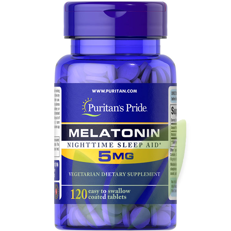 MELATONINA 5MG 120 TABLETAS RECUBIERTAS | Sueño, Antioxidante, Pérdida de peso. - Salud Vida Peru
