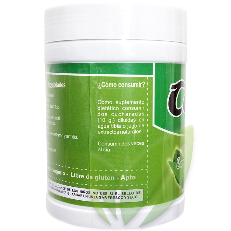 COCA HOJAS HARINA 500GRS POTE | Energizante, Huesos, Digestivo, Artritis, Estrés. - Salud Vida Peru