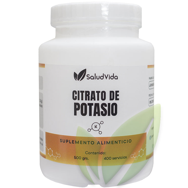 Citrato de potasio (grado alimenticio) 500 g – Salud Vida Peru