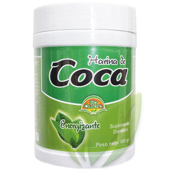 COCA HOJAS HARINA 500GRS POTE | Energizante, Huesos, Digestivo, Artritis, Estrés. - Salud Vida Peru