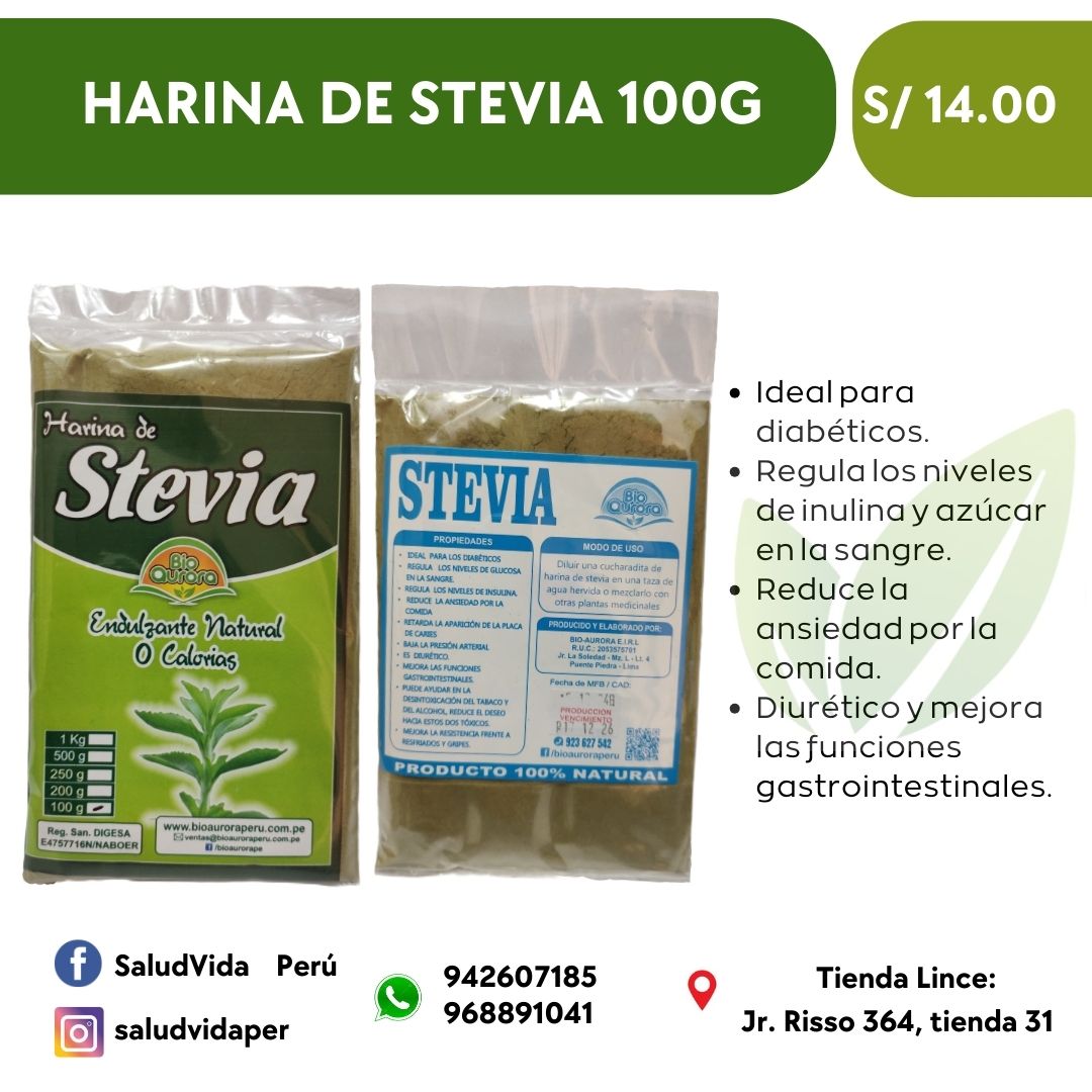 STEVIA HARINA 100GRS.