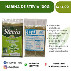 STEVIA HARINA 100GRS.