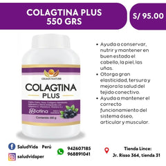 COLAGTINA PLUS 550Grs. 55 porciones -  ANTIENVEJECIMIENTO - ARTICULACIONES