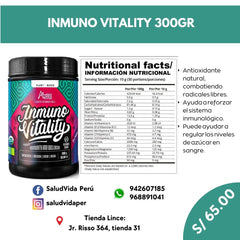 Inmuno vitality orgánico | 300 g. vec.