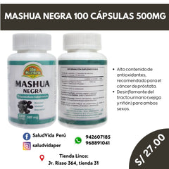 Mashua negra 500mg. 100 cápsulas - Pròstata