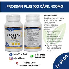 Prossan Plus  400mg. 100 cápsulas - Próstata