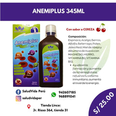 ANEMIPLUS 345 ML | Anemia, Glóbulos rojos, Sistema nervioso.