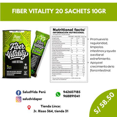 Fiber Vitality 20 sachets 10grs. cada uno