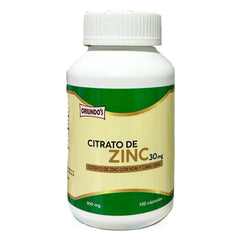 CITRATO DE ZINC 30mg, 100 cápsulas