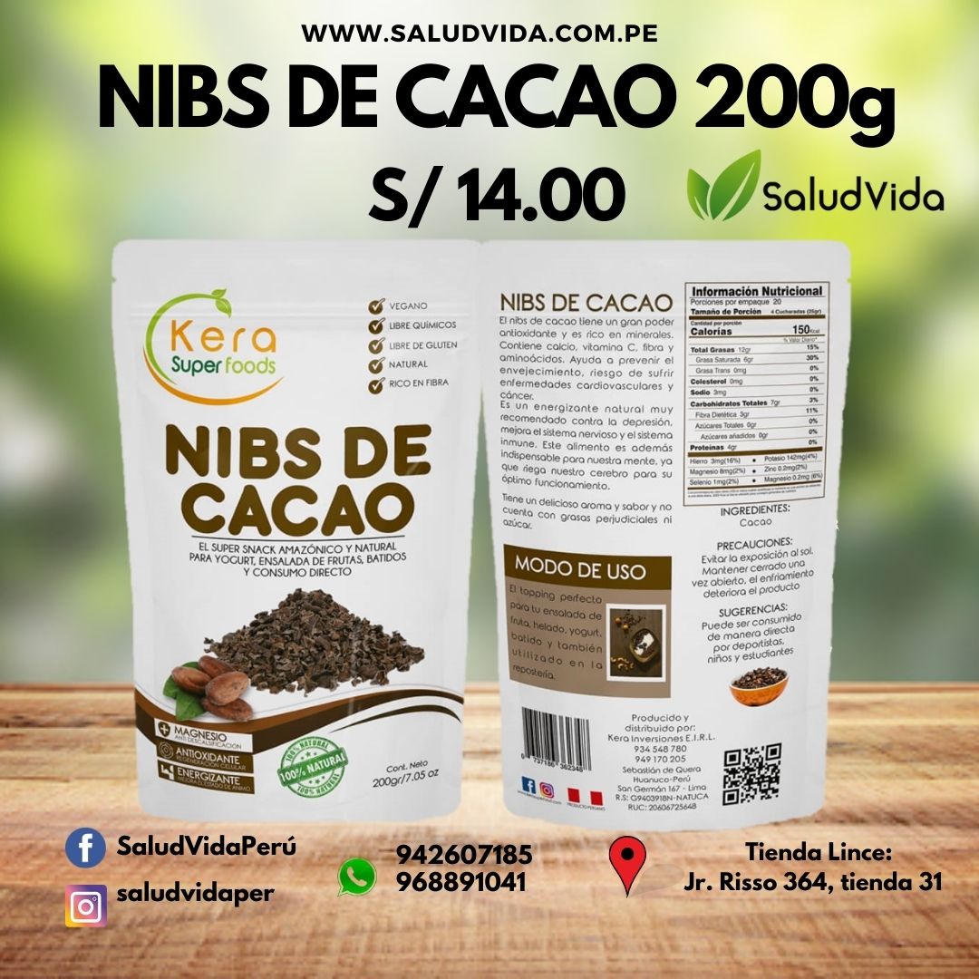 Nibs De Cacao 200grs.