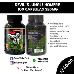 Devil's Jungle hombre 350 mg | 100 cápsulas