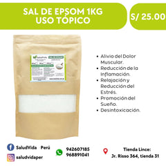 Sal de Epsom (uso tópico) | 1 Kg