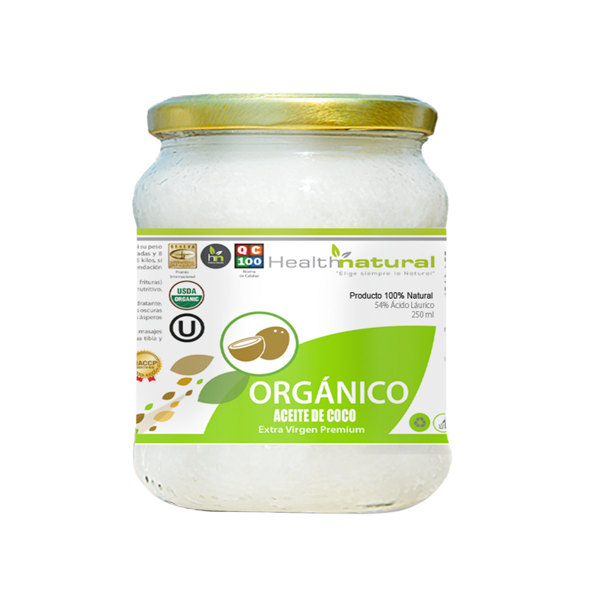 ACEITE DE COCO ORGÁNICO EXTRA VIRGEN 250ML. | Sobre peso, Alzheimer, Antiinflamatorio y Metabolismo.