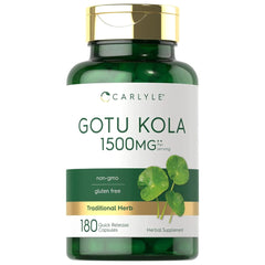 Gotu Kola o Centella Asiática 1500mg. p/s 180 cápsulas