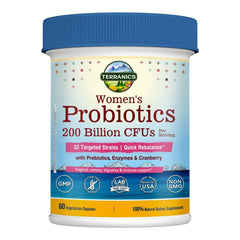 PROBIÓTICOS MUJER 200 billones  CFUs 60 CÁPSULAS VEGANAS | Flora intestinal, Candidiasis, Estreñimiento, Alergias.
