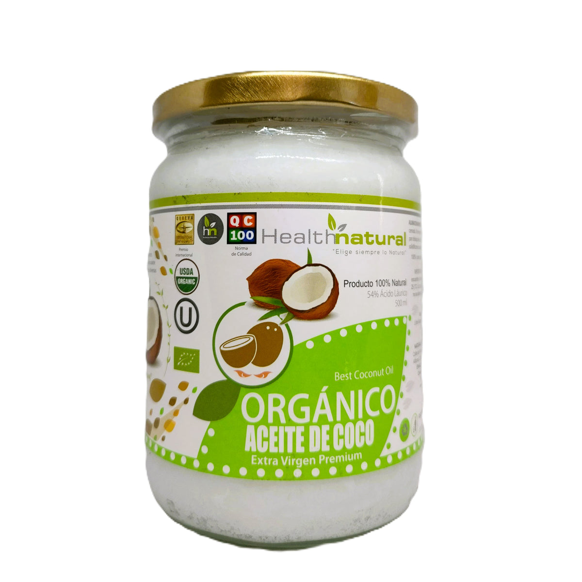 Aceite de Coco Orgánico Extra Virgen 500ml. | Sobre peso, Alzheimer, antiinflamatorio y metabolismo.