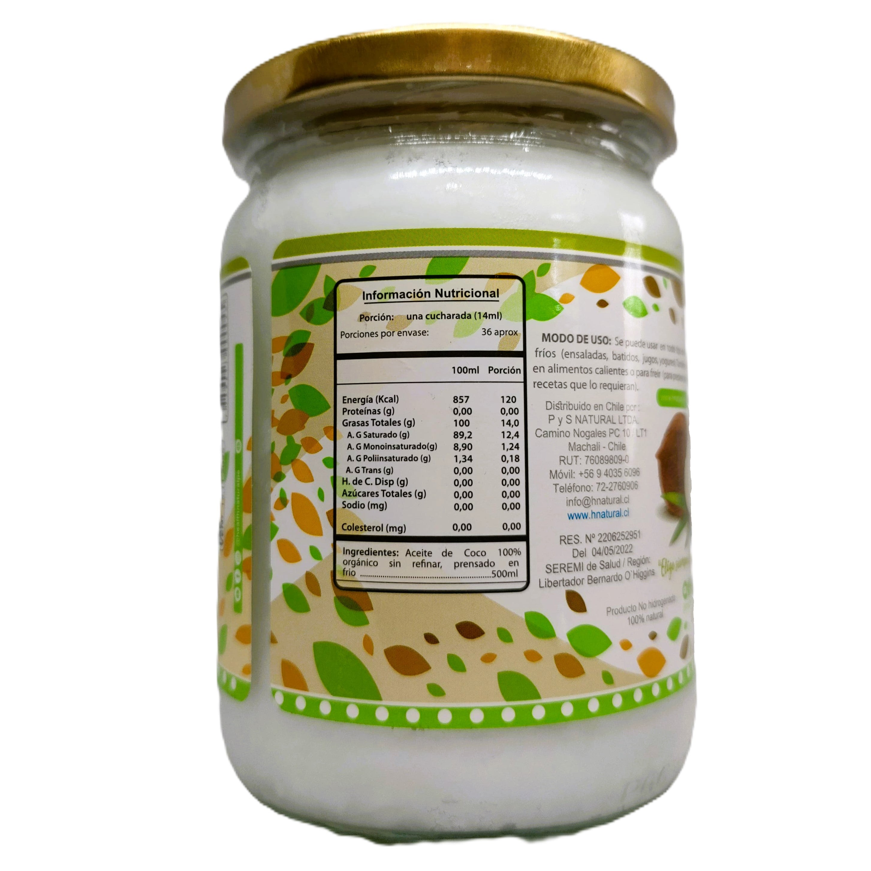 ACEITE DE COCO ORGÁNICO EXTRA VIRGEN 500ML. | Sobre peso, Alzheimer, Antiinflamatorio y Metabolismo.