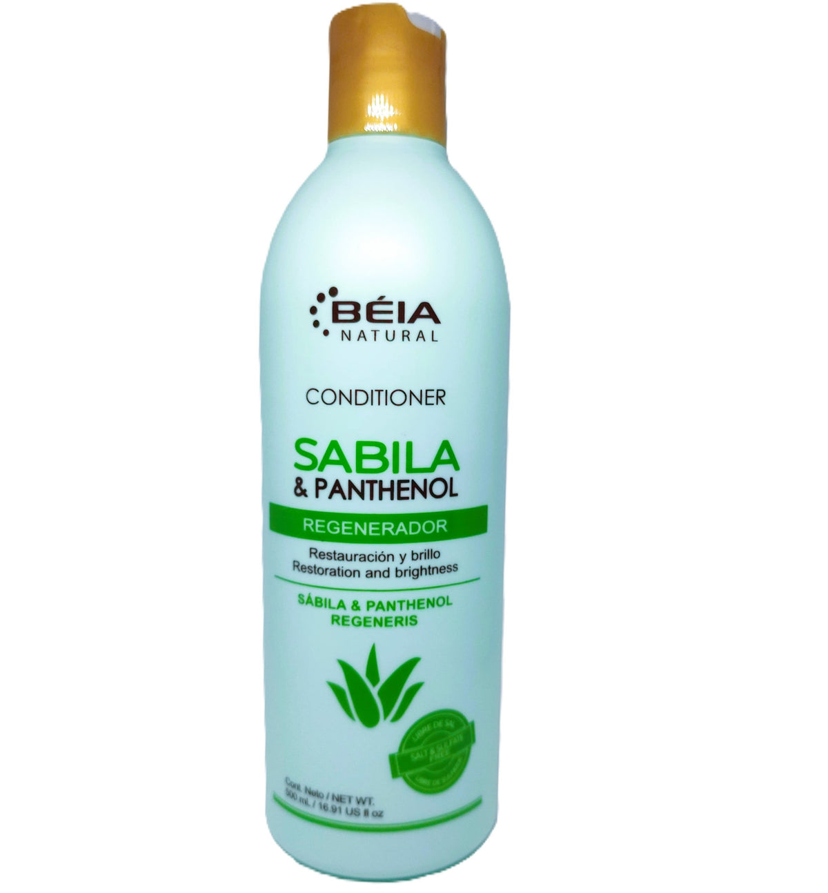 Acondicionador de Sábila y Panthenol 500ml. Cabello con caída, secos, maltratados