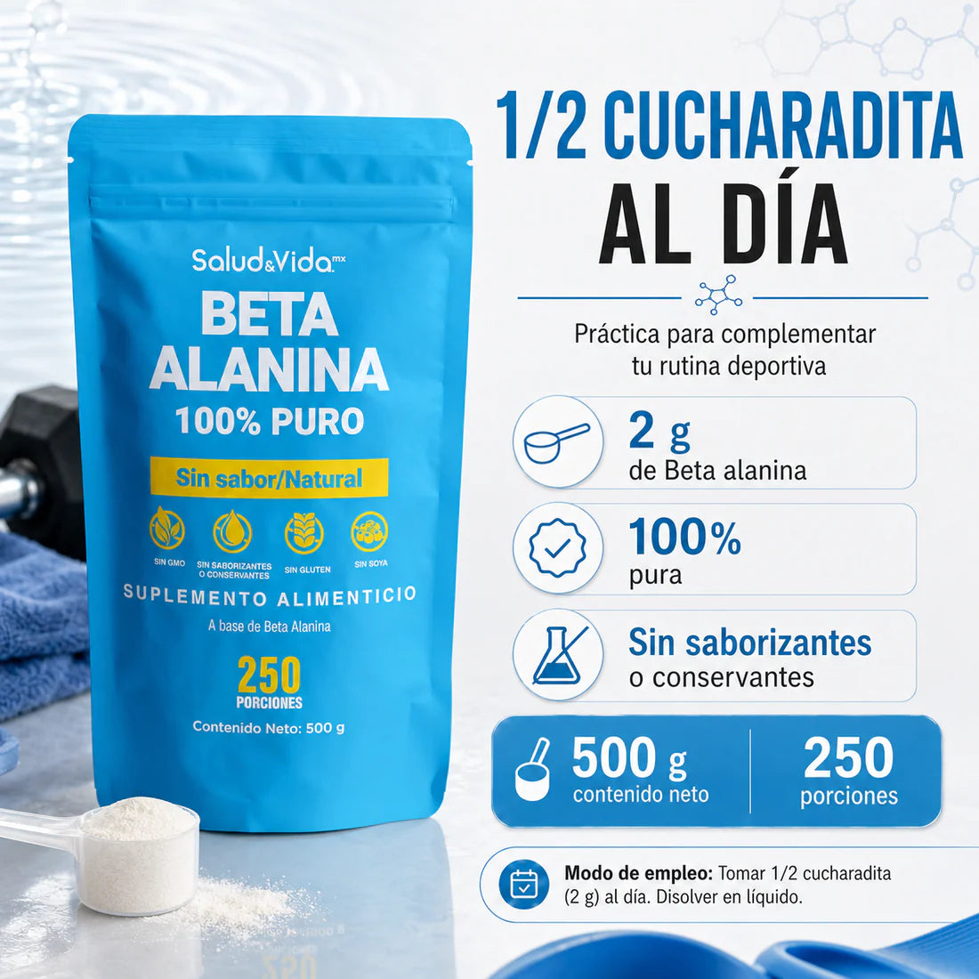 Beta Alanina en polvo 500 g