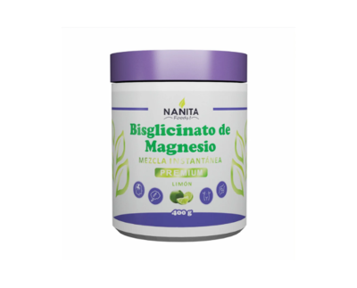 BISGLICINATO DE MAGNESIO 400MG POLVO PREMIUM| Sueño, Estrés, Ansiedad, Función muscular y nerviosa. (Copia) - Salud Vida Peru