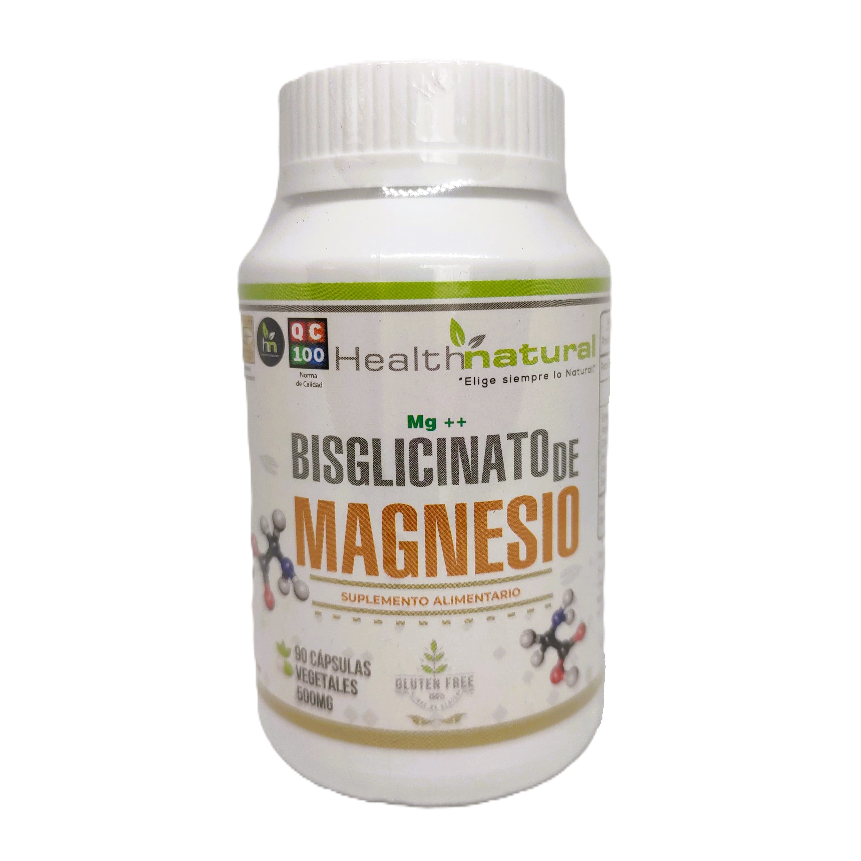 Bisglicinato de Magnesio 500mg. 90 cápsulas vegetales