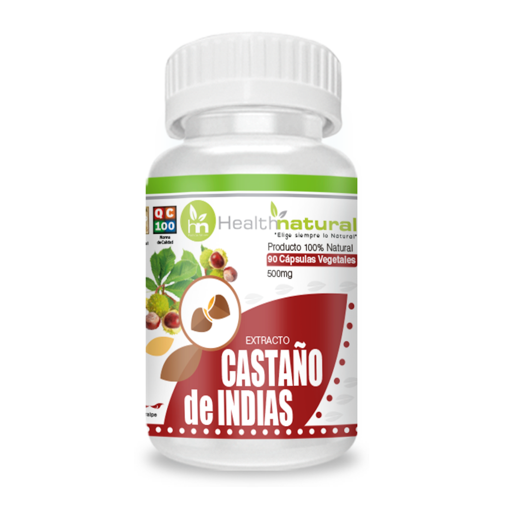 EXTRACTO DE CASTAÑO DE INDIAS 90 CÁPSULAS 500MG | Circulación, Hinchazón, Varices.