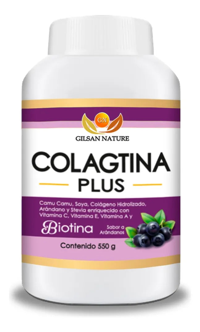 COLAGTINA (COLÁGENO CON BIOTINA) 550G. ,- Cabello, Piel, Uñas, Sistema Óseo, articular y muscular