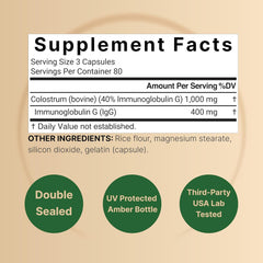 Colostrum 1000mg p/s 240 cápsulas
