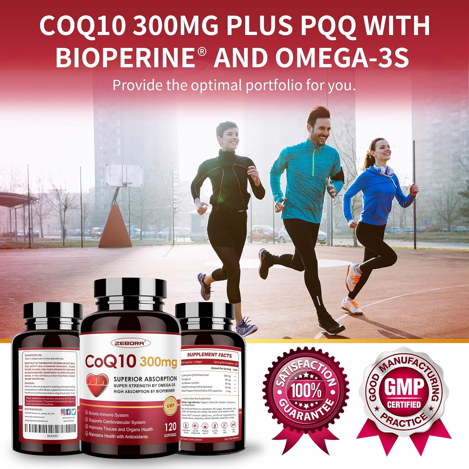 COQ-10 300MG. 120 CÁPSULAS | Presión arterial alta , Rendimiento físico, Antioxidante.
