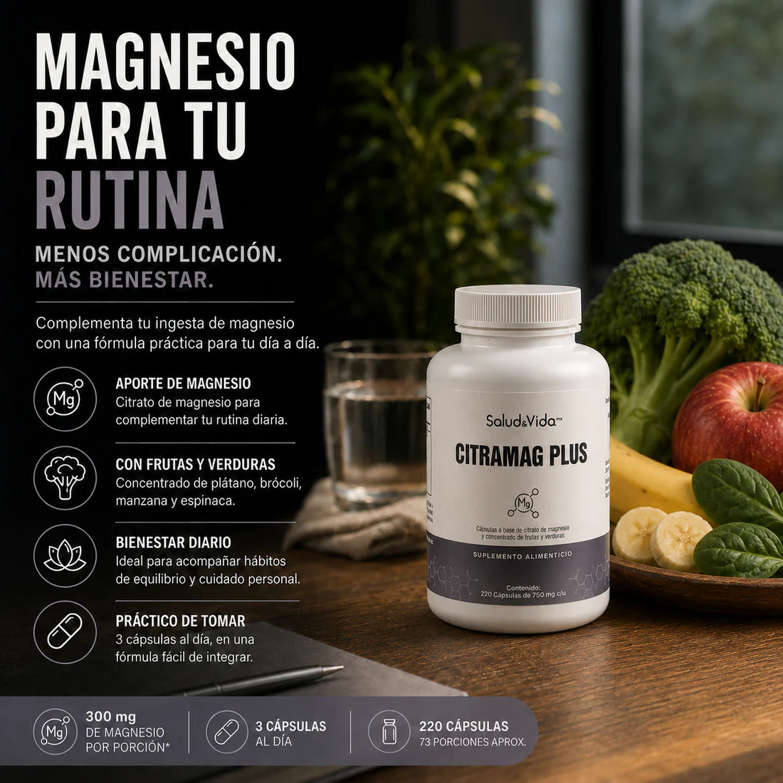 Citramag Plus 750 mg 220 Cápsulas